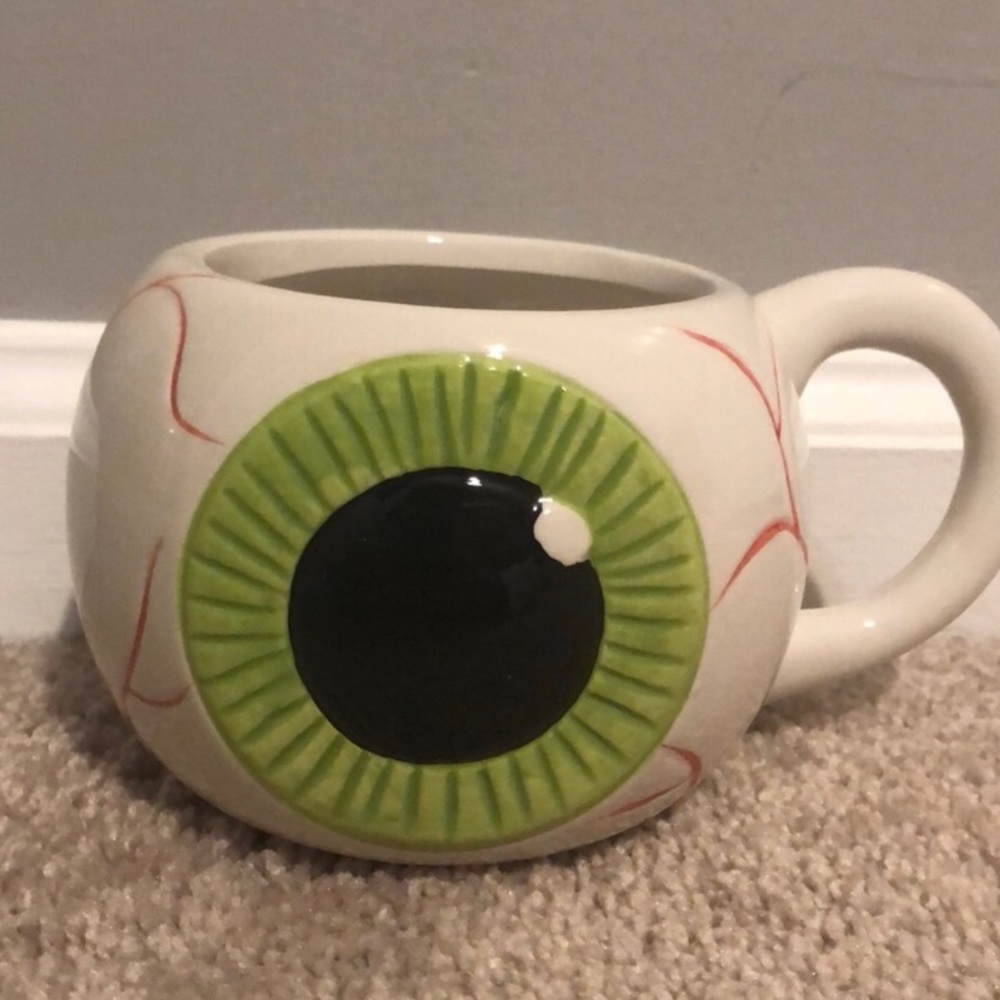 Creepy eyeball mug